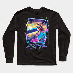 LOS ANGELES 80S RETRO STYLE Long Sleeve T-Shirt